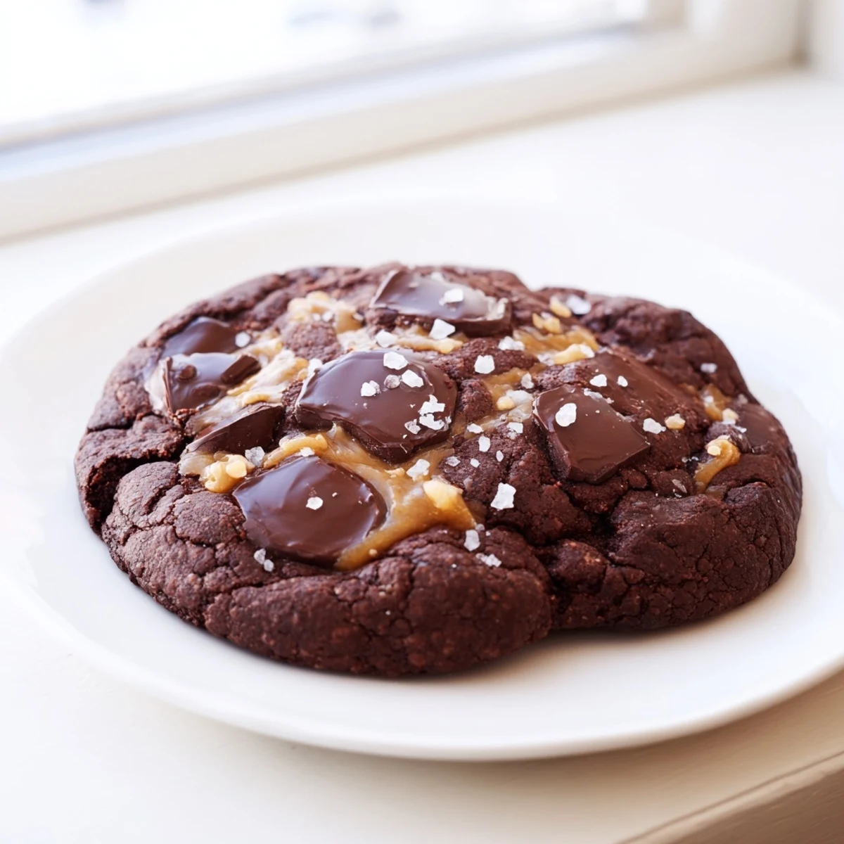 Golden-brown classic chocolate chip cookies, freshly baked and ready to eat, a perfect American dessert.