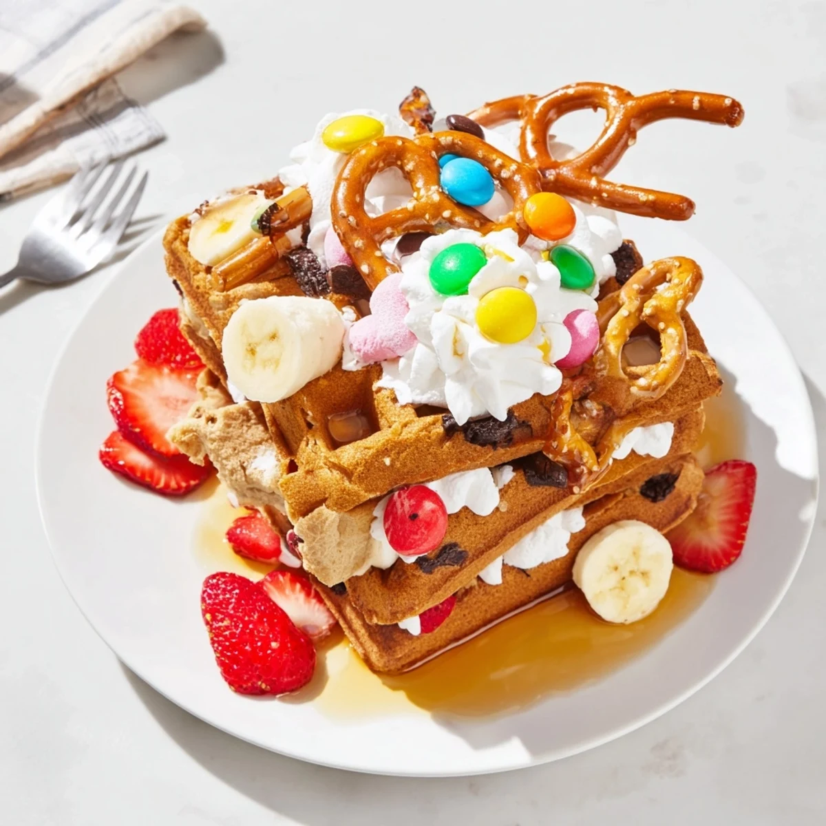 Gingerbread House Waffle Bar