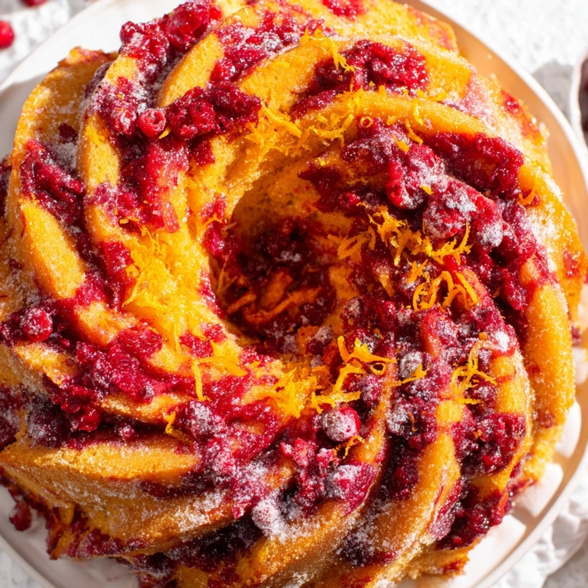 This delicious Cranberry Orange Swirl features a tender crumb, ready to serve and eat.
