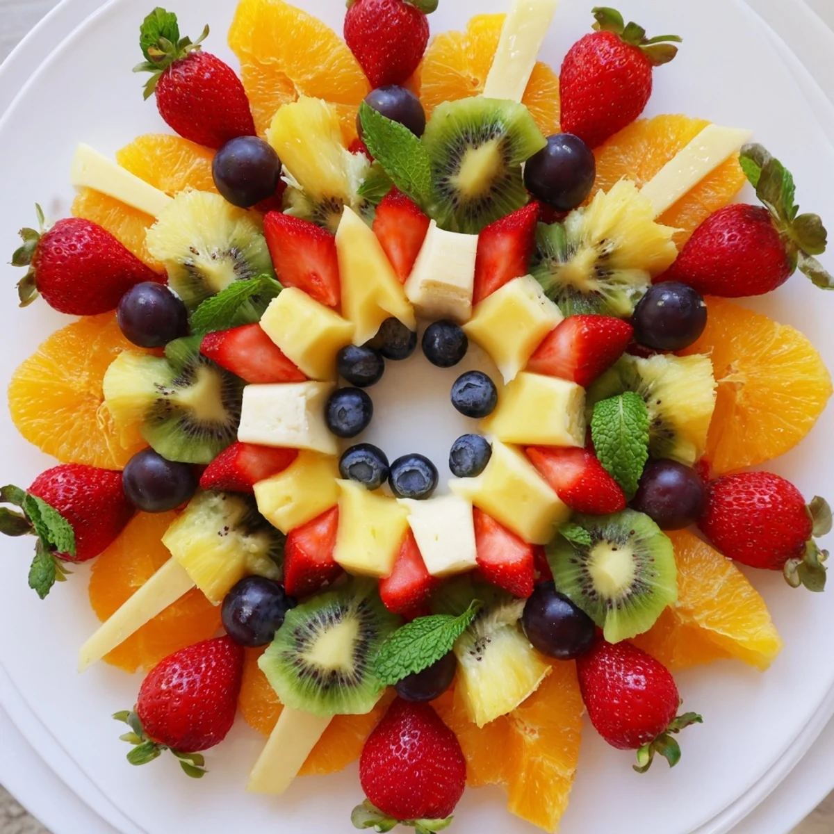 Kaleidoscope Fruit Cheese Platter