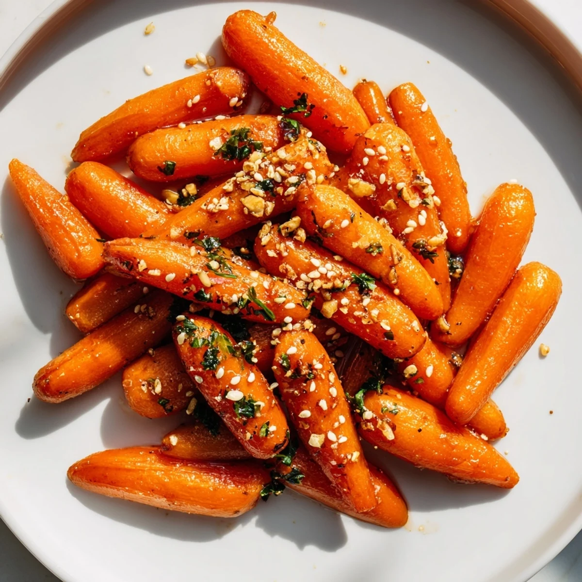 Honey Soy Roasted Carrots