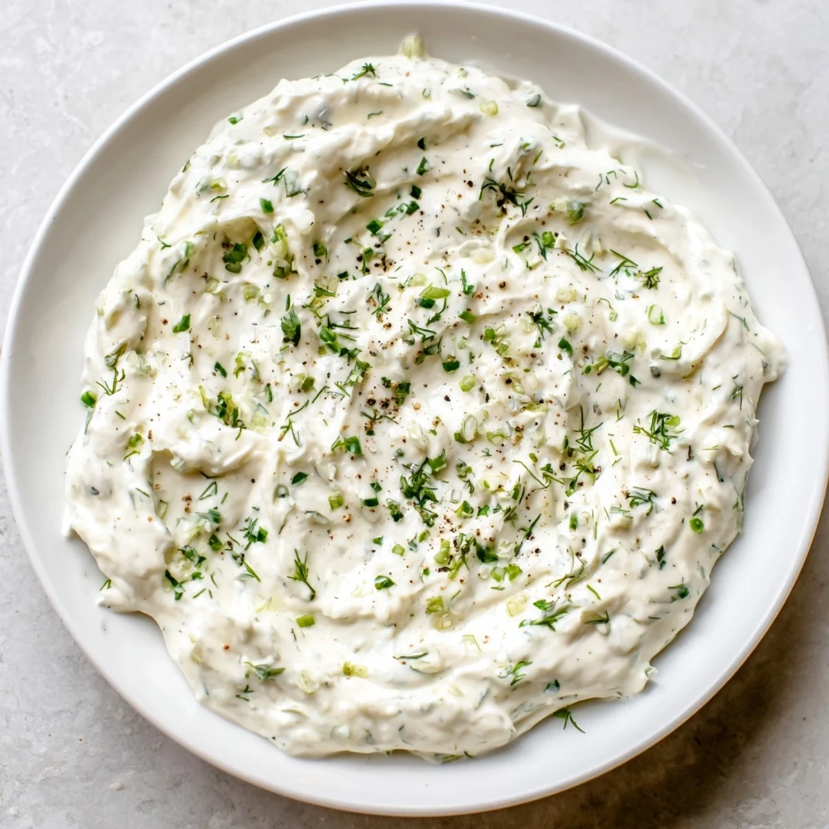 Homemade Greek Yogurt Ranch Dip, a healthy and creamy snack or side, ready to serve and enjoy.