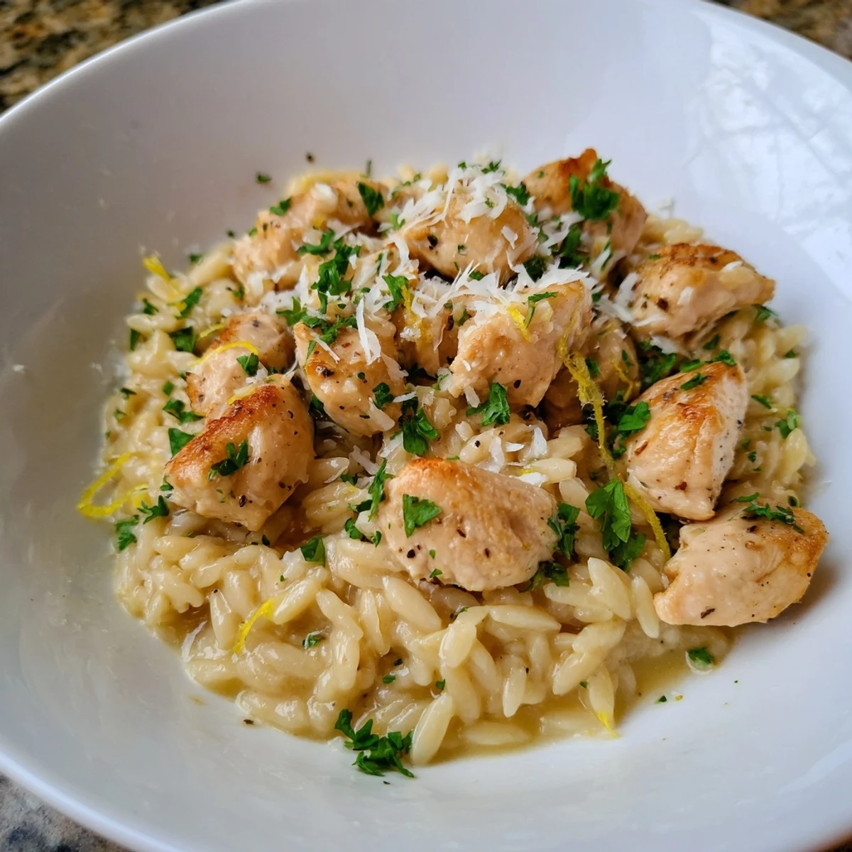 Creamy Lemon Chicken Orzo