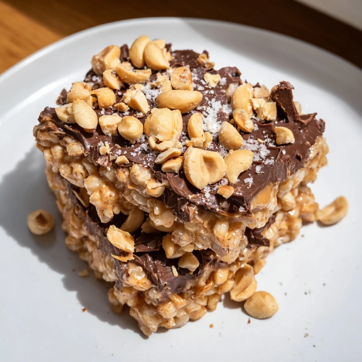 Peanut Butter Chocolate Rice Cakes: a delightful, frozen snack with creamy peanut butter, rich chocolate, and crunchy rice cakes.