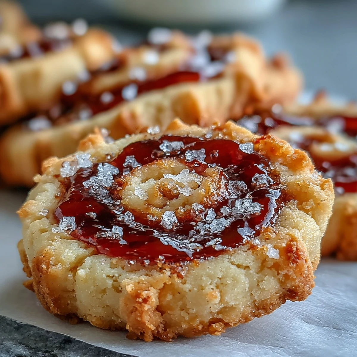 Homemade Raspberry Swirl Shortbread Cookies plated for tea time or as a sweet gift.