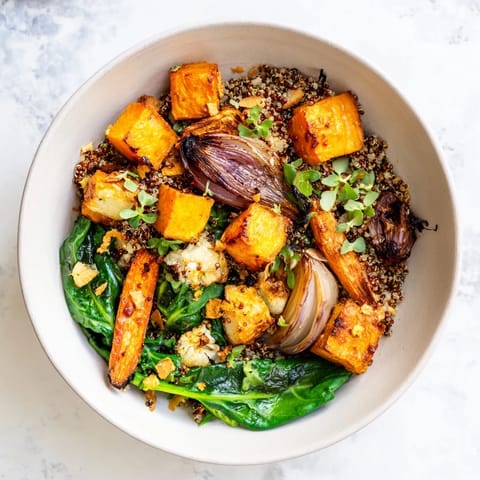 Warm Herb Roasted Vegetables Bowl