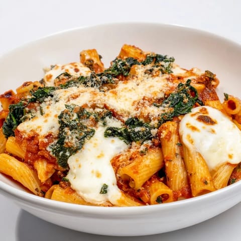 Olive Warm Baked Ziti Spinach