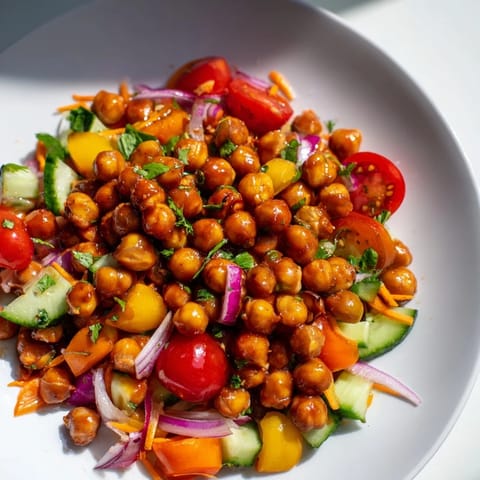 BBQ Chickpea Tangy Salad