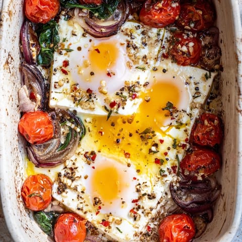 Baked Feta Eggs Delight