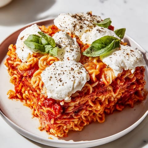 Ramen Lasagna Layers