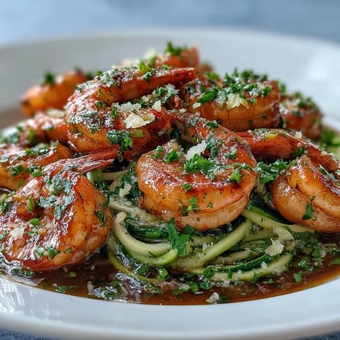 Skinny Shrimp Scampi Zucchini