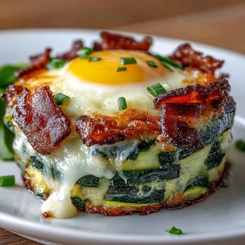 Keto Bacon Egg Zucchini
