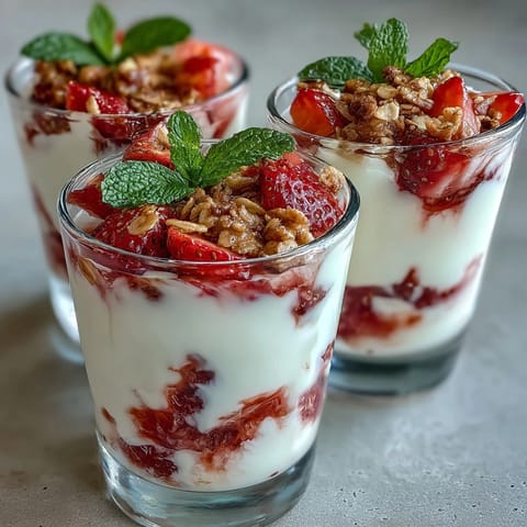 Mini Strawberry Yogurt Parfaits