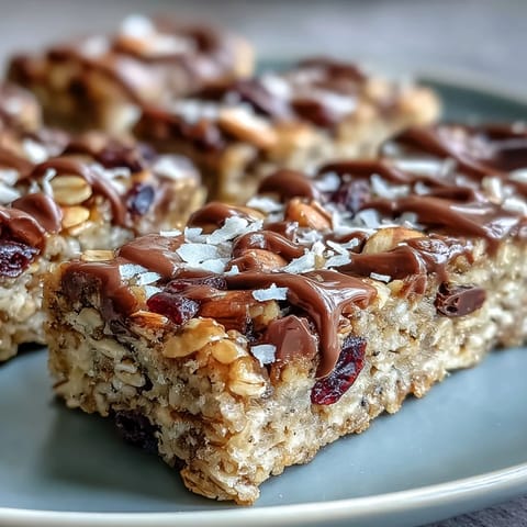 1. Nut-free granola bars with honey and oats, chewy and golden, packed with seeds and dried fruit for a wholesome snack.  