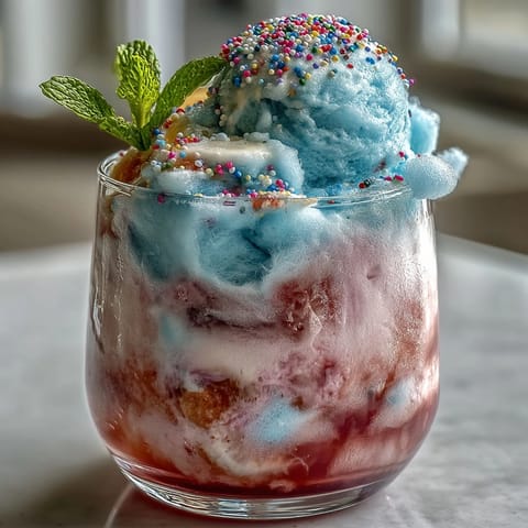 Cotton Candy Lemonade Float