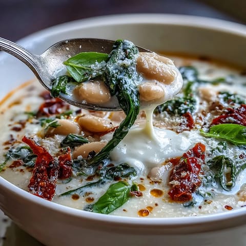 Creamy Tuscan White Bean Soup