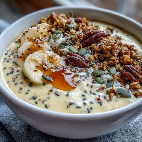 Nutritious High Fiber Smoothie Bowl, a vibrant blend, ready for breakfast enjoyment.