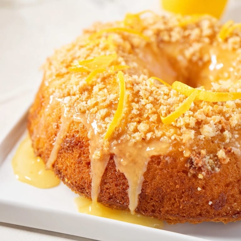 Freshly baked American classic: a golden lemon loaf cake, ready to be enjoyed.