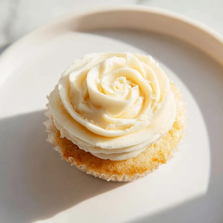 Indulge in these delicious vanilla cupcakes with creamy, rich buttercream frosting; a delightful bite.