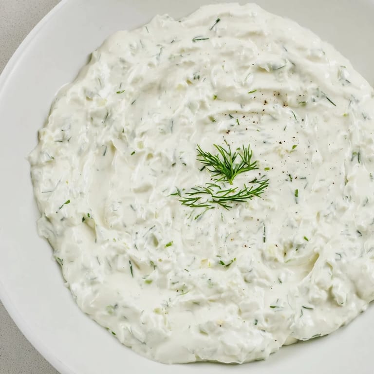 This lightened-up Greek Yogurt Ranch Dip, shown next to fresh cut vegetables, is delightfully flavorful.