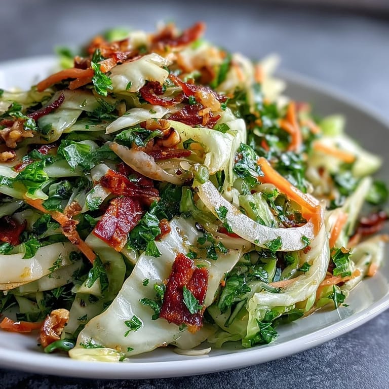 Deliciously seasoned cooked and loved cabbage salad, ready to serve.