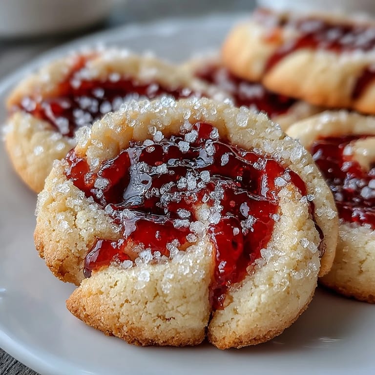 A single bite of Raspberry Swirl Shortbread Cookies reveals a jammy center and tender crumb.