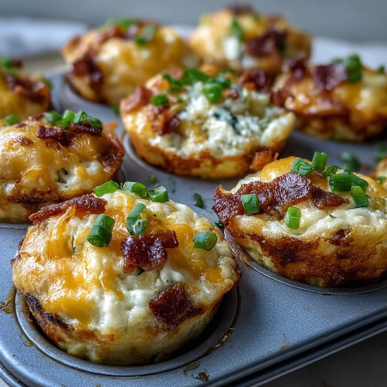 Stuffed with crispy bacon, melted cheddar, and green onions, these Ranch Bacon Breakfast Egg bites are perfect for a quick, protein-rich breakfast on the go.