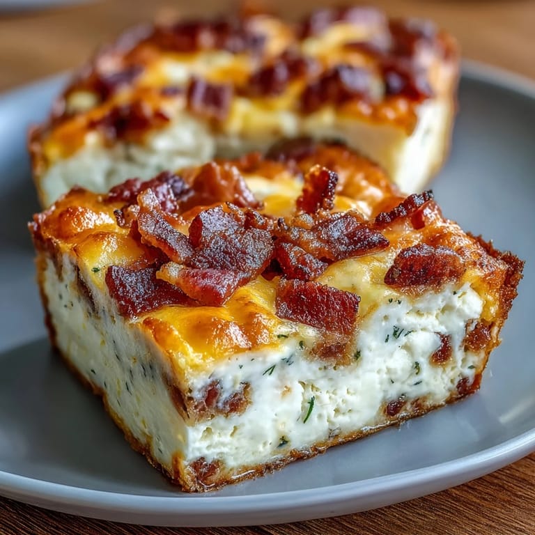 Twelve savory Ranch Bacon Breakfast Egg Bites are arranged on a white plate, ready for an easy grab-and-go breakfast.