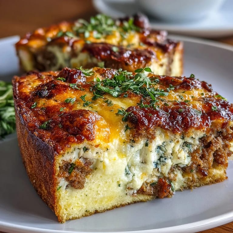Fluffy eggs, savory sausage, and colorful peppers come together in this easy keto casserole, perfect for busy mornings or brunch.