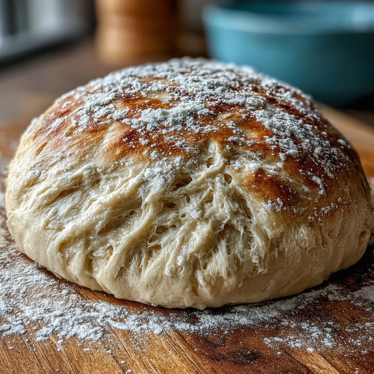Close-up of freshly baked sourdough pizza dough, showcasing its chewy texture and airy, open crumb.  