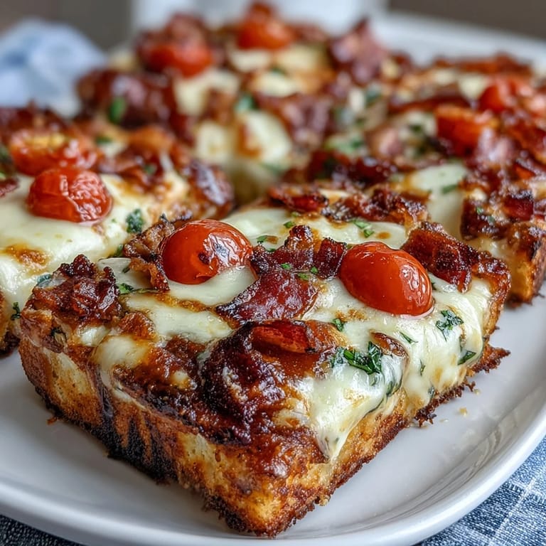 Savory Kentucky Hot Brown flatbread pizza with rich Mornay sauce, roasted turkey, and bubbly cheese, ideal for parties or weeknights.
