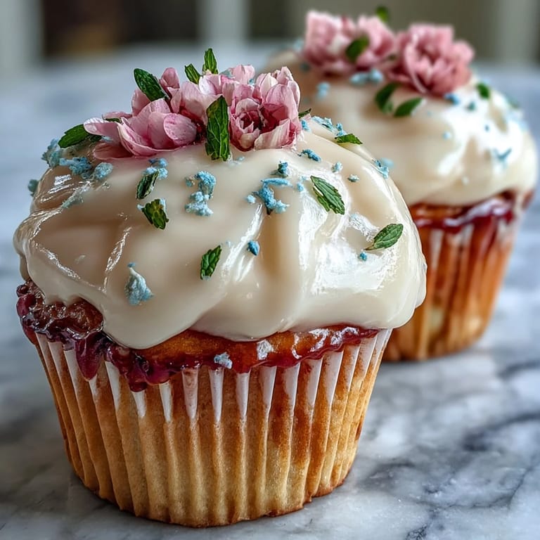 Soft Baby in Bloom Cupcakes decorated with vibrant edible flowers, perfect for baby showers or elegant spring gatherings.