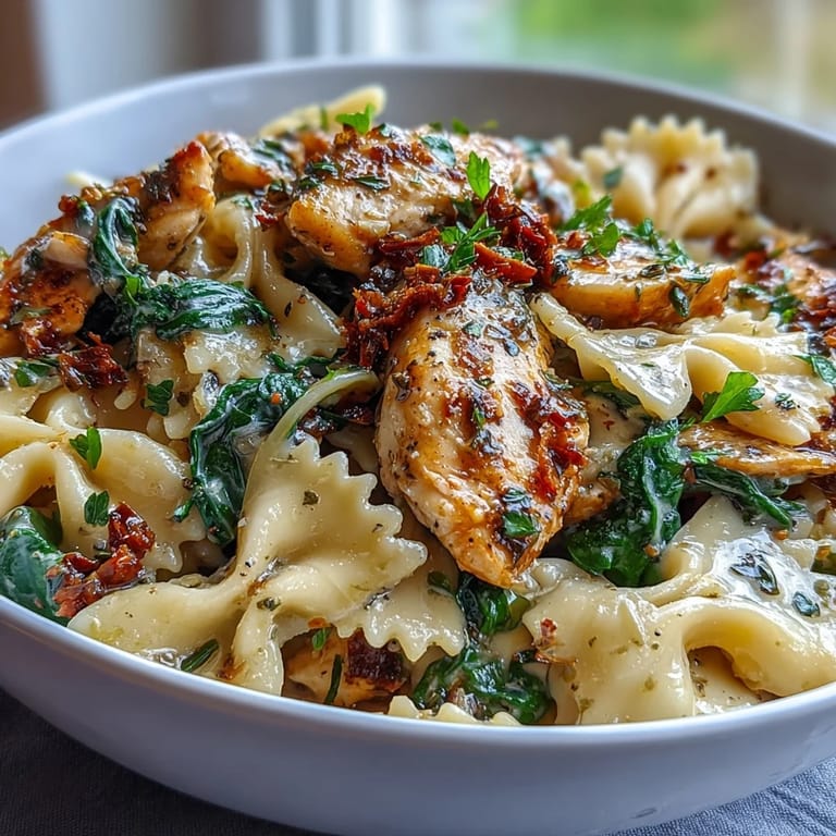 Savory one-pot lemon orzo dish featuring juicy chicken, fresh baby spinach, and zesty citrus for a Mediterranean-inspired meal.