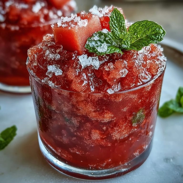 Juicy watermelon lemonade slushie, perfectly chilled and naturally sweet for summer refreshment.